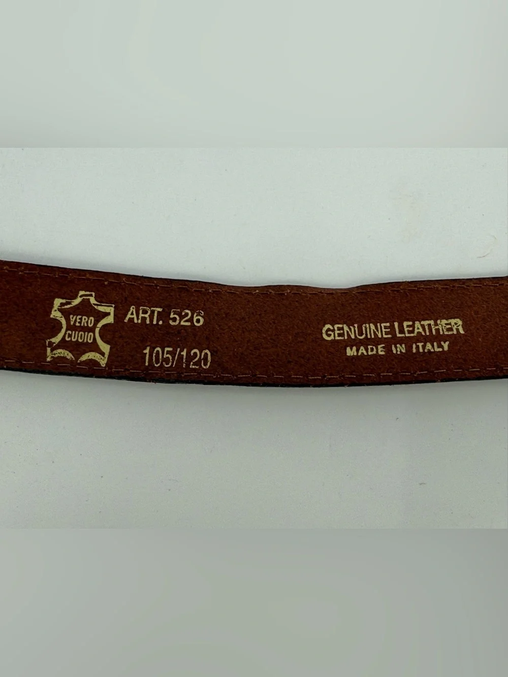 Vero‎ Cuoio Vintage Italian Leather Belt 38